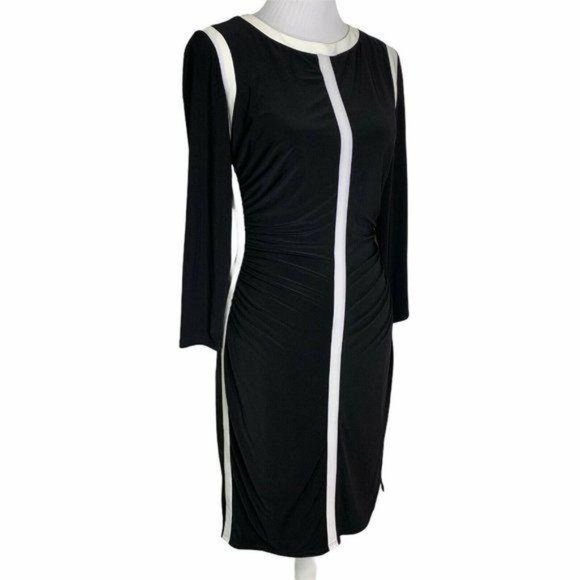 Ralph Lauren Colorblock Ruched Stretch Dress - Picture 5 of 12